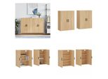 Vidaxl Armadi A Muro 2 Pezzi Rovere Sonoma 69,5X34X90 Cm - Armadio A Muro - Armadio A Muro - Armadio - Armadio Portaoggetti