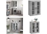 Vidaxl Armadio A Muro Grigio Cemento 69,5X34X90 Cm - Armadio A Muro - Armadio A Muro - Armadio - Armadio Portaoggetti
