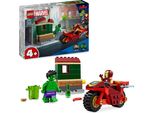 Lego Marvel Iron Man Con Moto E Hulk, Gioco Di Costruzioni Di Supereroi Per Bambini, Playset Da Collezione Con Moto E Minifigure, Regalo Per Bambine E Bambini Dai 4 Anni In Su 76287