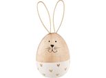 Clayre & Eef Figura Decorativa Coniglio Ø 6X14 Cm Legno Marrone