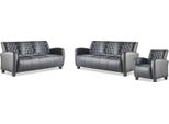 Set Divano In Pelle Poltrona 3 Posti Nero Divano Moderno In Pelle Legno Chesterfield