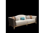 Divano In Pelle Couch Upholstery Chesterfield Set 2+1 Posti Divani Nuovo