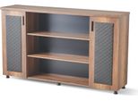 Armadio Archivio Credenza Marrone Nero Bicolore Studio Moderno