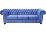 Divano Chesterfield Classico Di Design Big Xxl A 3 Posti In Pelle Tessile Divani Divani
