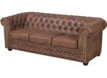 Chesterfield York Gobi Divano 3 Posti In Pelle Tappezzeria Divani Divani Nuovo