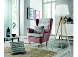 Design 1 Posto Relax Poltrona Club Lounge Divano Sedia Televisione Tappezzeria Divano Tessuto