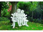 Statua Figura Bambini Su Panchina Statue Figure Scultura Sculture Decorazione Giardino