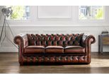 Divano Chesterfield Designer Stile Antico Divano Imbottito Seduta 3 Posti Nuovo Set