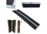 Worhan® Rampa Per Sedie A Rotelle 244 Cm Pieghevole 272 Kg Rampa Mobile Per Sedie A Rotelle In Alluminio Antiscivolo Ampia Scelta 2,44 M R8J