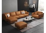 Divano Ad Angolo + Poltrona Divano In Pelle Divano Zona Giorno Suite Design Divano Moderno Seduta