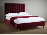 Letto Matrimoniale In Velluto Rosso Di Lusso Design Chesterfield Letti Classici Nuovo