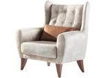 Poltrona Tessile 1 Posto Divano Imbottito Divani Design Lusso Classico Moderno Poltrona