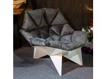 Poltrona Design Divano Divano Seduta Tessile Lounge Club Tappezzeria Lusso Seduta Relax Nuovo