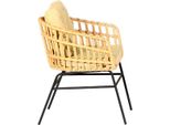 Poltrona Rattan Mobili Da Giardino Seduta Veranda Salotto Terrazza Balcone Esterno