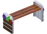 Parco Giochi Area Giochi Panchina Per Bambini Parco Zona Bambini Panchina 125X50