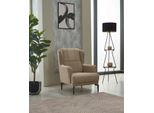 Poltrona Da Salotto Monoposto Poltrona Imbottita Poltrona In Tessuto Poltrona Moderna Beige