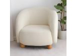 Poltrona Poltrona Imbottita Poltrona Singola Salotto Poltrona Beige Tessuto