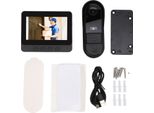 Videocitofono Wireless Visione Notturna 1080P 8 Mp 170° Grandangolo Due Vie Di Conversazione IP66 Impermeabile Con Schermo Da 4,3 Pollici - Sistema Citofonico