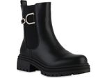 Van Hill Stivaletti Classici Leggermente Foderati Da Donna Scarpe Strass 841805, Colore: Nero, Taglia: 38