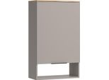 Vicco Libreria Da Parete Wido, 60 X 100 Cm Con Porta, Grigio/Sonoma