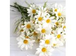 Fiori Artificiali Di Margherita Bouquet Decorazione Per La Casa Per Il Soggiorno Sala Da Pranzo Camera Da Letto Ufficio Bianco Latteo
