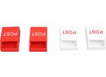 10Pcs Decorativo Cassetta Postale All'aperto Mobili In Legno Bambini Casa Giocattolo Mini Home Decor Craft Bianco E Rosso