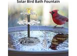 Pompa Per Fontana Solare Da 10W Per Bagno Per Uccelli Con 9 Ugelli Pompa Per Fontana D'acqua Ad Energia Solare Per Acquario Da Giardino, Laghetto, Piscina E Serbatoio Per Pesci