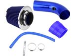 76 Mm 3 Pollici Universale Auto Aria Fredda Filtro Di Aspirazione In Alluminio Induzione Tubo Tubo Kit Blu