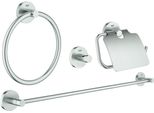 Grohe Essentials - Badaccessoires-Set 4 in 1, SuperSteel 40776DC1