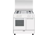 Glem Gas AR854GX Küchenherd Freistehender Herd Elektro/Gas Gaskochfeld Weiß