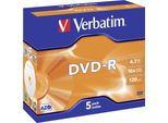Verbatim DVD-R (5-Pack)Jewel/16X/4.7Gb