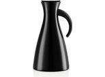 Eva Solo Isolierkanne, Kaffeekanne, Thermokanne, Teekanne, Glas/Kunstoff/Edelstahl, Schwarz, 1 L, 502910
