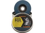 Disco Da Sbavo Rhodius Lsz F2 Box 125X22,23Mm Grana 60 Acciaio Inox Alphaline - 208534
