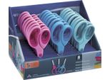 24X Westcott E-2053S 00 Forbici Display Bambini Softgrip Forbici Per Bambini Punta Tonda Colorate Assortite