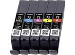 Canon PGI-72MBK/C/M/Y/R Multipack - Confezione Da 5 Pezzi - Giallo, Ciano, Magenta, Rosso, Nero Opaco - Originale - Contenitore D'inchiostro - Per
