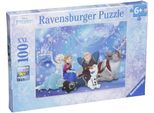 Puzzle Ravensburger Frozen - Magia Del Ghiaccio 100 Pezzi Xxl