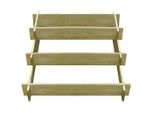 Vidaxl Fioriera A 3 Livelli 90 X 90 X 35 Cm Legno Impregnato