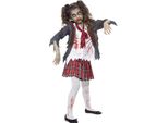 Zombie Scolaretta Costume Halloween Bambini Ragazze Bambini Dimensioni: 134-140