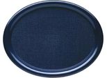 Waca Tablett GläNzend, Oval, Blau, LäNge: 260 Mm, Breite: 200 Mm