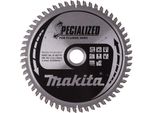 Lama Circolare Makita, Speciale Per Seghe A Tuffo 165 X 20 Mm - 56 Denti - Alluminio