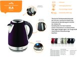 Bollitore Elettrico Eta Eta Ela 1,7 L 2200 W Antracite, Grigio, Acciaio Inox