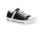 Mytrendshoe Scarpe Da Donna Scarpe Sportive Di Culto In Tessuto Scarpe Per Il Tempo Libero 814414, Colore: Nero, Dimensione: 36