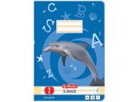 10X Herlitz 3321700 Quaderno A 2 Righe X.Book Din A4 Foderato