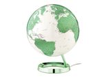 Atmosphere No-0331F7N4-Gb Globo Verde Caldo Brillante Con Base In Plastica Del Diametro Di 30 Cm Con Illuminazione