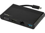 Startech.Com Adattatore Multiporta Usb C Con Hdmi, Vga, Gigabit Ethernet E Usb 3.0 - Mini Dock Hub Usb C A Hdmi 4K O Vga 1080P Display - Docking Station Da Viaggio Usb Type-C Per Laptop USB-C