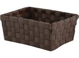 Msv Cestino Portaoggetti Cestino Portaoggetti Contenitore Organizzatore Cestino Da Bagno 19X14X8 Cm - Marrone