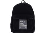 Replay Zaino Per Il Tempo Libero Zaino Cotone Canvas Backpack Black Nero