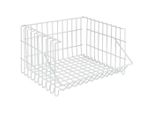 Metaltex Bernina Draadmand Stapelbaar 34X27X20 Cm Wit