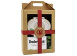 Set Regalo Rosso - Scatola Di Sapone Bianco Crema & Dudu-Osun Classic