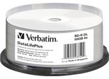 1X25 Verbatim BD-R Blu-Ray 50GB 6X Speed Printable Cakebox